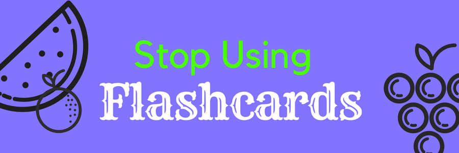 Stop using flashcards banner